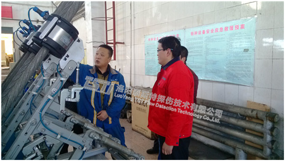 TST公司协助新元公司加强四绳钢丝绳安管理工作初见成